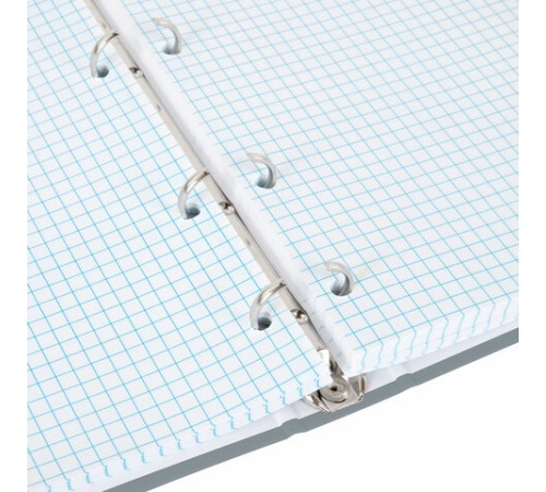 Тетрадь на кольцах А5 175х215 мм, 120 л., твердый картон, матовая ламинация, клетка, BRAUBERG 