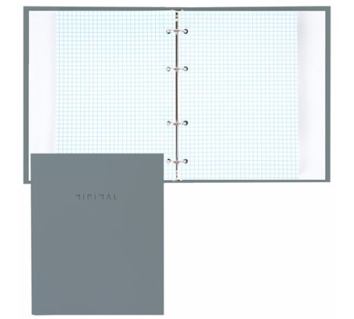 Тетрадь на кольцах А5 175х215 мм, 120 л., твердый картон, матовая ламинация, клетка, BRAUBERG 