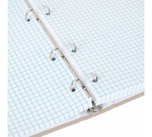 Тетрадь на кольцах А5 175х215 мм, 120 л., твердый картон, матовая ламинация, клетка, BRAUBERG 