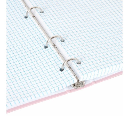 Тетрадь на кольцах А5 175х215 мм, 120 л., твердый картон, матовая ламинация, клетка, BRAUBERG 