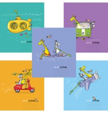 Тетрадь 12 л., ПЗБМ клетка, выборочный лак, брайль, 