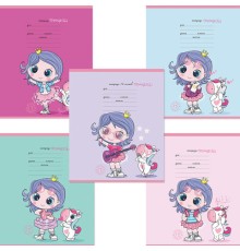 Тетрадь 12 л., ПЗБМ клетка, выборочный лак, 