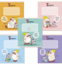 Тетрадь 12 л., ПЗБМ клетка, выборочный лак, 