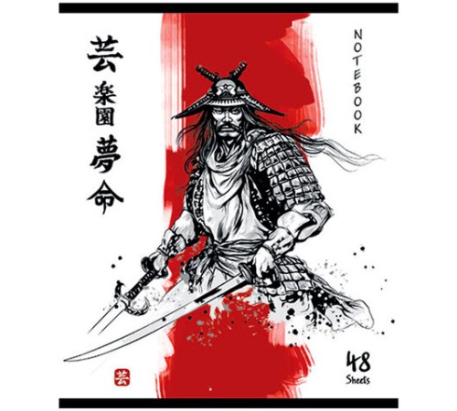 Тетрадь А5 48 л., ПЗБМ, скоба, клетка, TWIN-лак, 