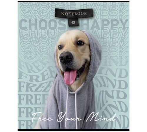 Тетрадь А5 48 л., ПЗБМ, скоба, клетка, конгрев, TWIN-лак, 