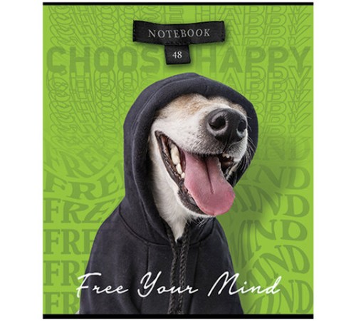 Тетрадь А5 48 л., ПЗБМ, скоба, клетка, конгрев, TWIN-лак, 