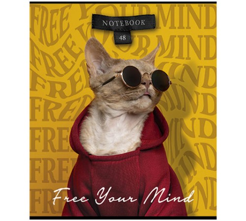 Тетрадь А5 48 л., ПЗБМ, скоба, клетка, конгрев, TWIN-лак, 