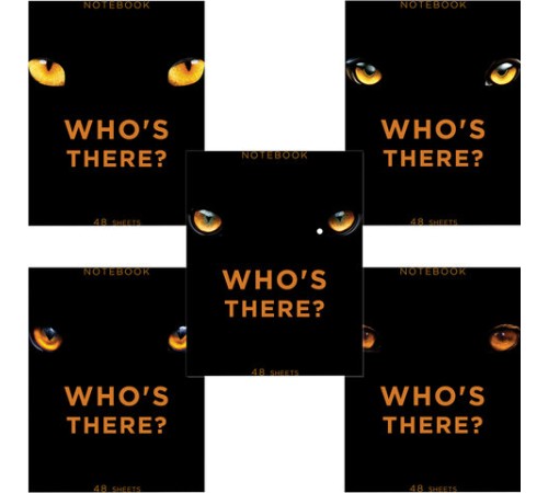 Тетрадь А5 48 л., ПЗБМ, скоба, клетка, матовая ламинация, брайль 3D, вырубка, 