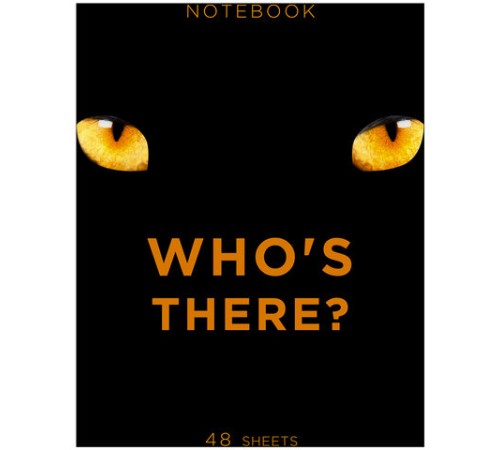 Тетрадь А5 48 л., ПЗБМ, скоба, клетка, матовая ламинация, брайль 3D, вырубка, 