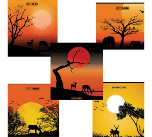 Тетрадь А5 48 л., ПЗБМ, скоба, клетка, матовая ламинация, брайль, 