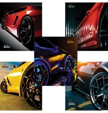 Тетрадь А5 48 л., ПЗБМ, скоба, клетка, фольга, выборочный TWIN-лак, 