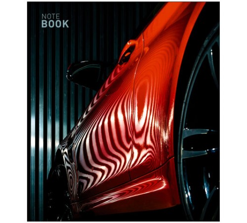 Тетрадь А5 48 л., ПЗБМ, скоба, клетка, фольга, выборочный TWIN-лак, 