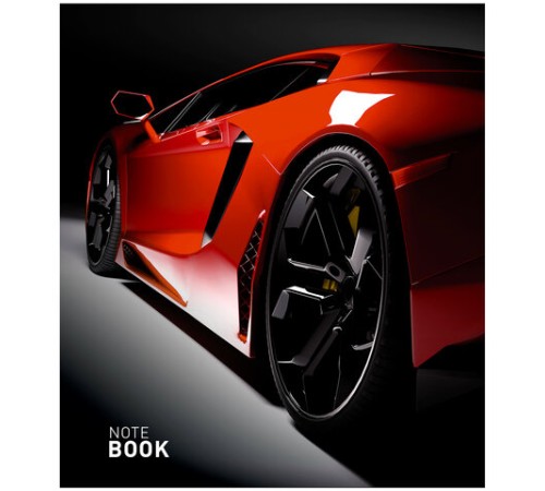 Тетрадь А5 48 л., ПЗБМ, скоба, клетка, фольга, выборочный TWIN-лак, 