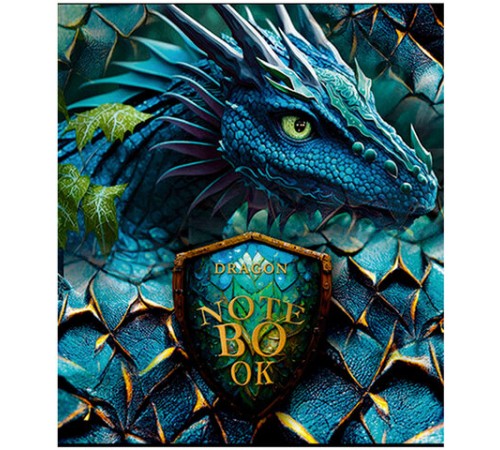 Тетрадь А5 48 л., ПЗБМ, скоба, клетка, фольга, конгрев, выборочный TWIN-лак, 