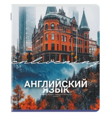 Тетрадь предметная КЛАССИКА ПРИРОДА 48 л., обложка картон, АНГЛИЙСКИЙ, клетка, подсказ, BRAUBERG, 405084