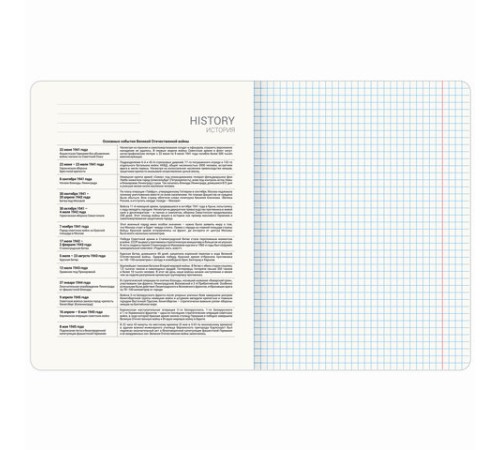 Тетрадь предметная КЛАССИКА ПРИРОДА 48 л., обложка картон, ИСТОРИЯ, клетка, подсказ, BRAUBERG, 405089