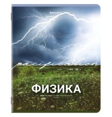 Тетрадь предметная КЛАССИКА ПРИРОДА 48 л., обложка картон, ФИЗИКА, клетка, подсказ, BRAUBERG, 405092