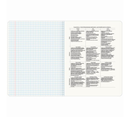 Тетрадь предметная МЕМЫ 48 л., TWIN-лак, АНГЛИЙСКИЙ ЯЗЫК, клетка, подсказ, BRAUBERG, 405098