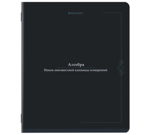 Тетрадь предметная VINTAGE 48 л., SoftTouch, АЛГЕБРА, клетка, подсказ, BRAUBERG, 405148