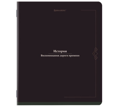 Тетрадь предметная VINTAGE 48 л., SoftTouch, ИСТОРИЯ, клетка, подсказ, BRAUBERG, 405155