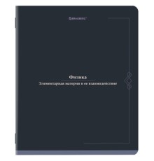 Тетрадь предметная VINTAGE 48 л., SoftTouch, ФИЗИКА, клетка, подсказ, BRAUBERG, 405158