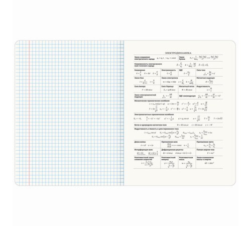 Тетрадь предметная VINTAGE 48 л., SoftTouch, ФИЗИКА, клетка, подсказ, BRAUBERG, 405158