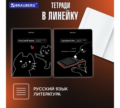 Тетради предметные, КОМПЛЕКТ 12 ПРЕДМЕТОВ, 48 л., TWIN лак, BRAUBERG 