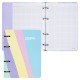 Тетрадь на кольцах А5 160х212 мм, 120 л., картон, матовая ламинация, клетка, BRAUBERG, кросс-серия PASTEL, 405197