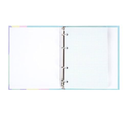 Тетрадь на кольцах А5 175х215 мм, 120 л., твердый картон, клетка, BRAUBERG, кросс-серия PASTEL, 405198