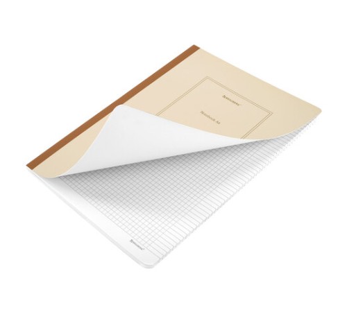 Тетрадь А4 96 л. BRAUBERG, на сшивке с корешком, клетка, обложка картон, 