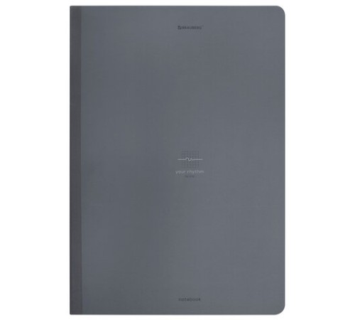 Тетрадь А4 96 л. BRAUBERG, на сшивке с корешком, клетка, обложка картон, 