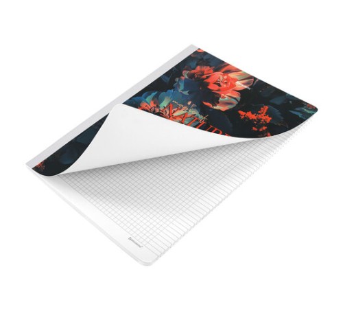 Тетрадь А4 96 л. BRAUBERG, на сшивке с корешком, клетка, обложка картон, 