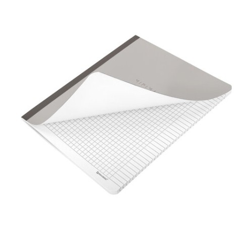 Тетрадь А5 96 л. BRAUBERG, на сшивке с корешком, клетка, обложка картон, 