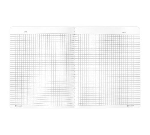 Тетрадь А5 96 л. BRAUBERG, на сшивке с корешком, клетка, обложка картон, 