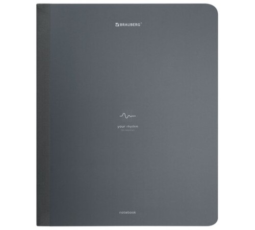 Тетрадь А5 96 л. BRAUBERG, на сшивке с корешком, клетка, обложка картон, 