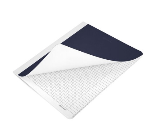 Тетрадь А5 96 л. BRAUBERG, на сшивке с корешком, клетка, обложка картон, 