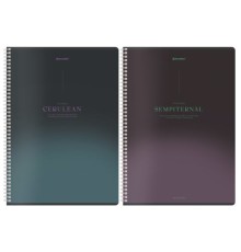 Тетрадь А4, 96 л., BRAUBERG, гребень, клетка, Soft Touch, 