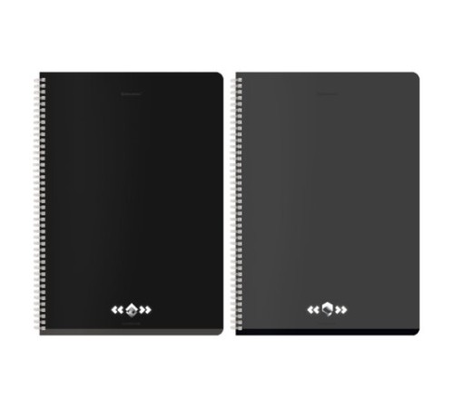 Тетрадь А4, 96 л., BRAUBERG, гребень, клетка, матовая ламинация, 