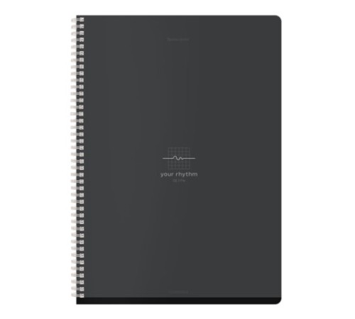 Тетрадь А4, 96 л., BRAUBERG, гребень, клетка, матовая ламинация, 