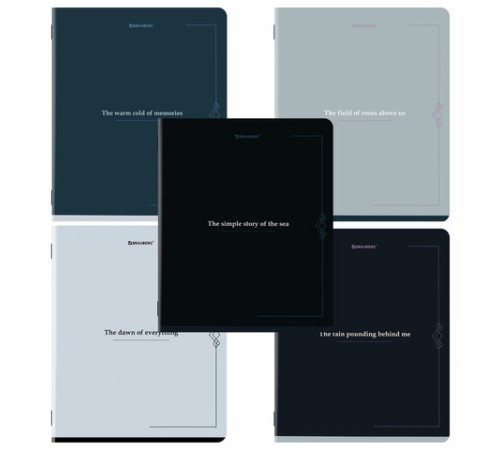 Тетрадь А5, 48 л., BRAUBERG, скоба, клетка, SoftTouch, 