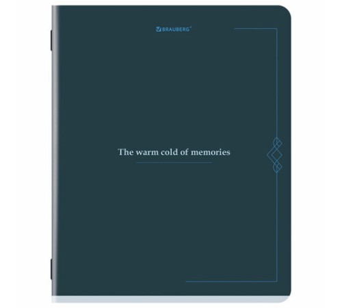 Тетрадь А5, 48 л., BRAUBERG, скоба, клетка, SoftTouch, 