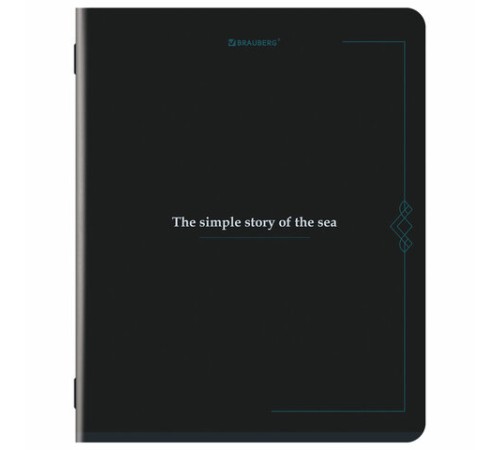 Тетрадь А5, 48 л., BRAUBERG, скоба, клетка, SoftTouch, 