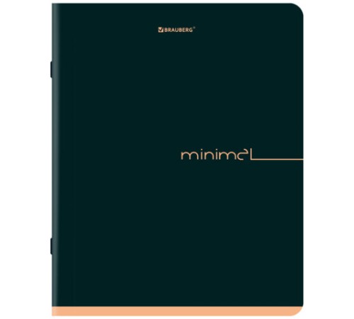 Тетрадь А5, 48 л., BRAUBERG, скоба, клетка, SoftTouch, 