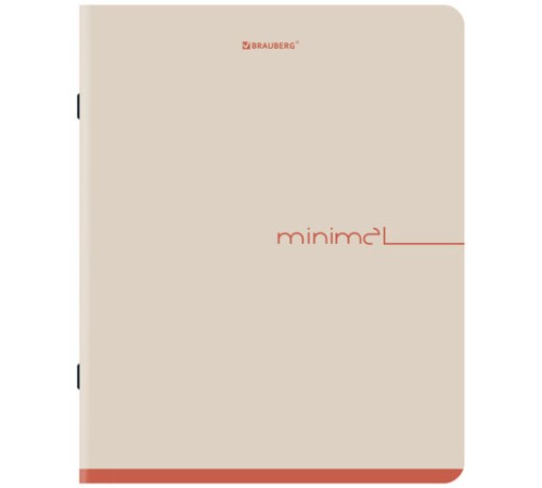 Тетрадь А5, 48 л., BRAUBERG, скоба, клетка, SoftTouch, 