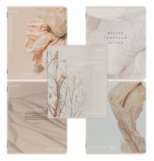 Тетрадь А5, 48 л., BRAUBERG, скоба, клетка, SoftTouch, 