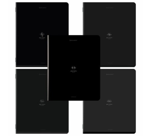 Тетрадь А5, 48 л., BRAUBERG, скоба, клетка, SoftTouch, 