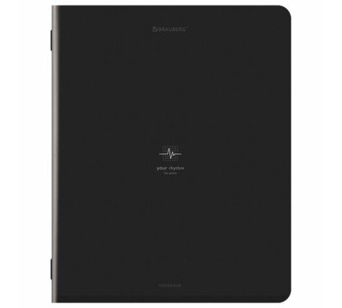 Тетрадь А5, 48 л., BRAUBERG, скоба, клетка, SoftTouch, 