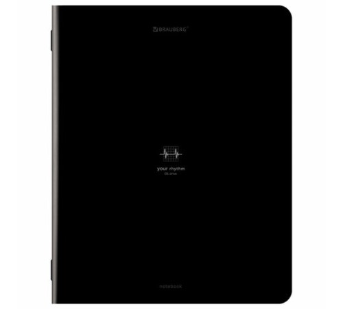 Тетрадь А5, 48 л., BRAUBERG, скоба, клетка, SoftTouch, 