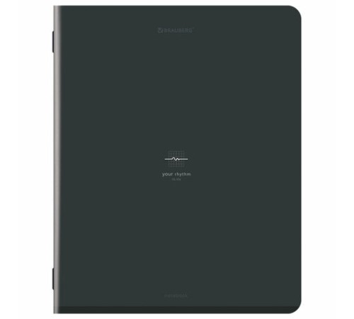 Тетрадь А5, 48 л., BRAUBERG, скоба, клетка, SoftTouch, 