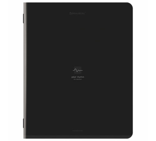 Тетрадь А5, 48 л., BRAUBERG, скоба, клетка, SoftTouch, 